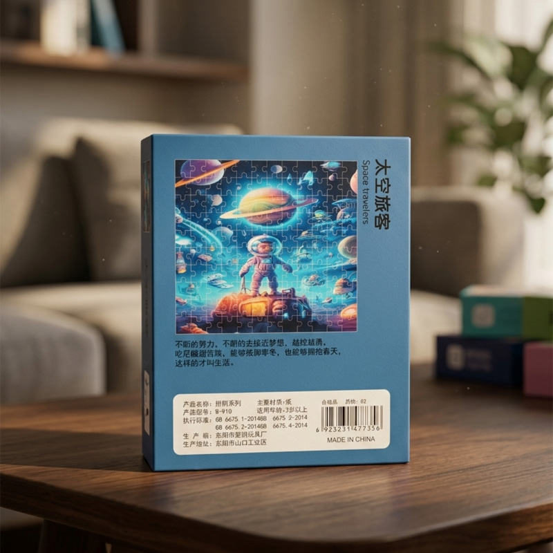 Picture of 120 Pieces Paper Puzzle – Kids Educational Toy (Space Travelers)