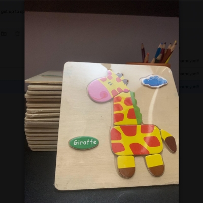 Picture of The Giraffe Wooden Puzzle - Kids Educational Toy