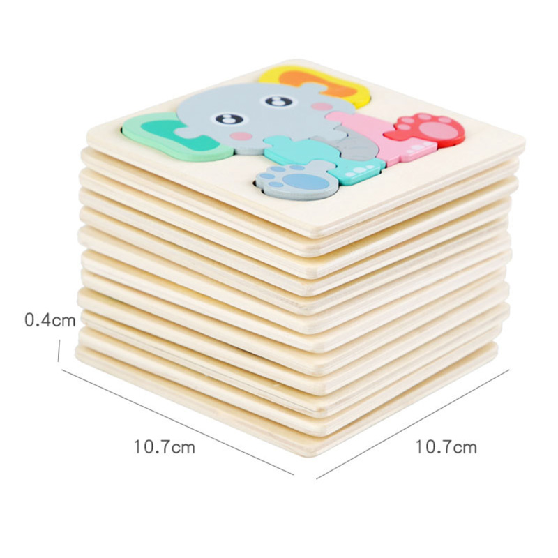 Picture of Panda Wooden Puzzle 10x10cm - Kids Educational Toy