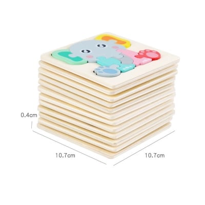 Picture of Submarine Wooden Puzzle 10 x 10cm - Kids Educational Toy