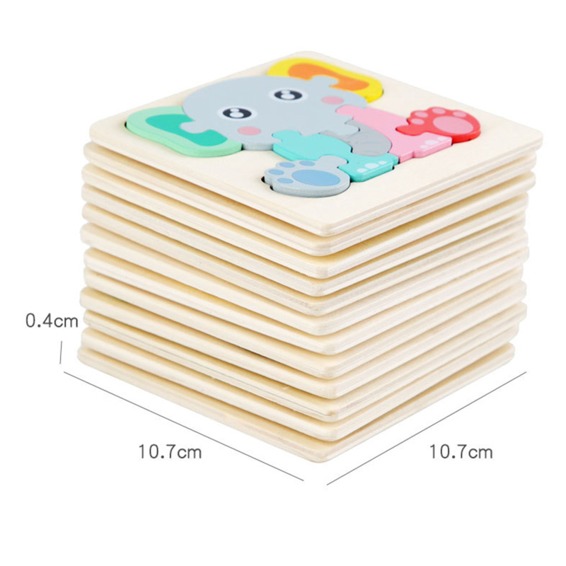 Picture of Small Fish Wooden Puzzle 10x10cm - Kids Educational Toy