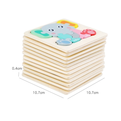 Picture of Ocean Explorers Wooden Puzzle 10 x 10cm - Kids Educational Toy