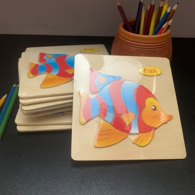Picture of The Fish Wooden Puzzle - Kids Educational Toy