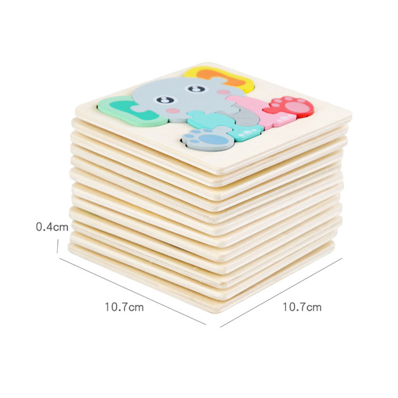 Picture of Cute Fawn Wooden Puzzle10x10cm - Kids Educational Toy