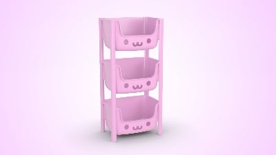 Picture of Kids Rack 3 Step Pink