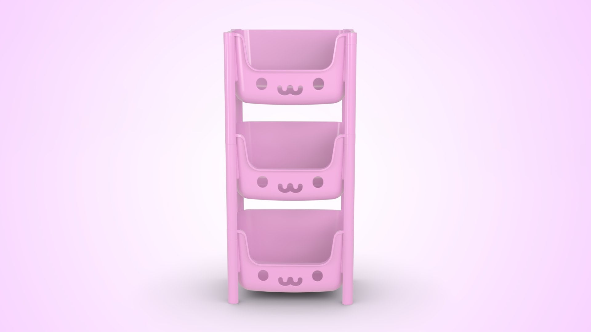 Picture of Kids Rack 3 Step Pink