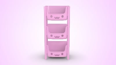 Picture of Kids Rack 3 Step Pink
