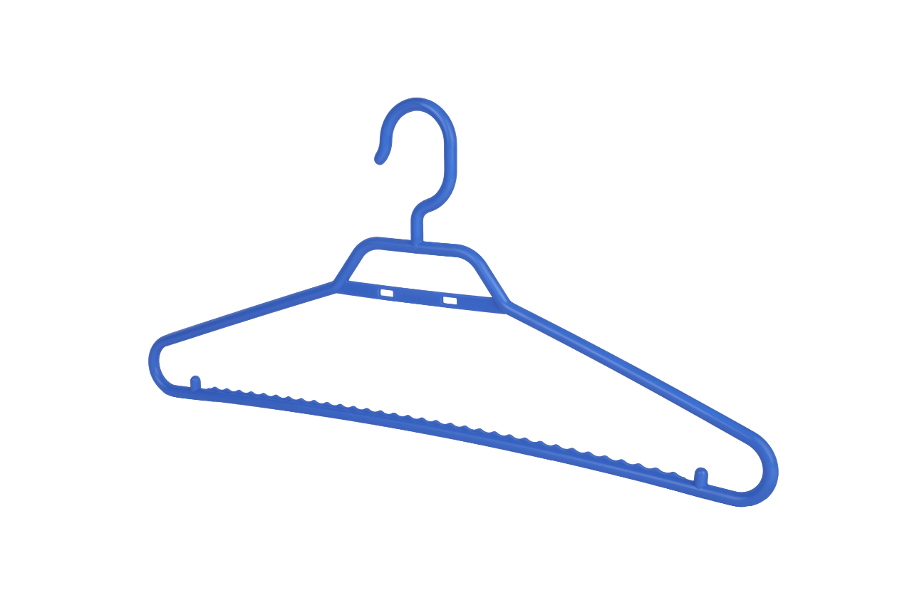 Picture of Stylish Shirt Hanger 06 Pcs Set - Blue
