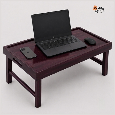 Picture of Premium Wooden Portable Table-Material:Mahogany Wood-Length: 20″,Width: 12″,Height: 11″