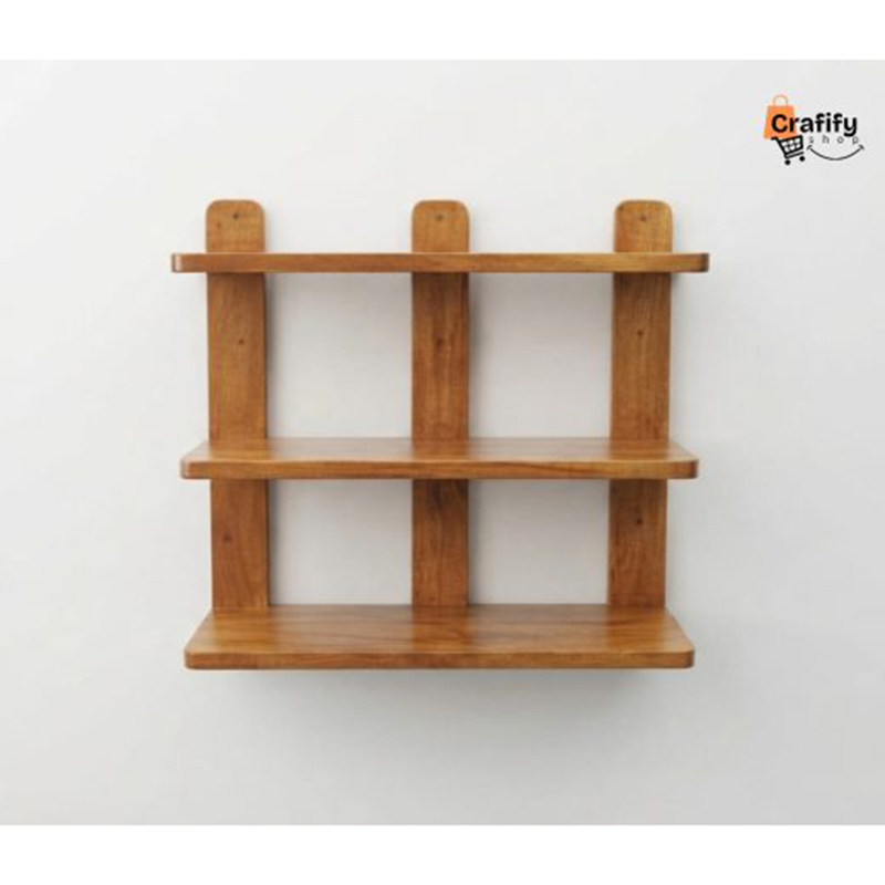 Picture of Wooden Three-Level Display Shelf-Material:Mahogany Wood