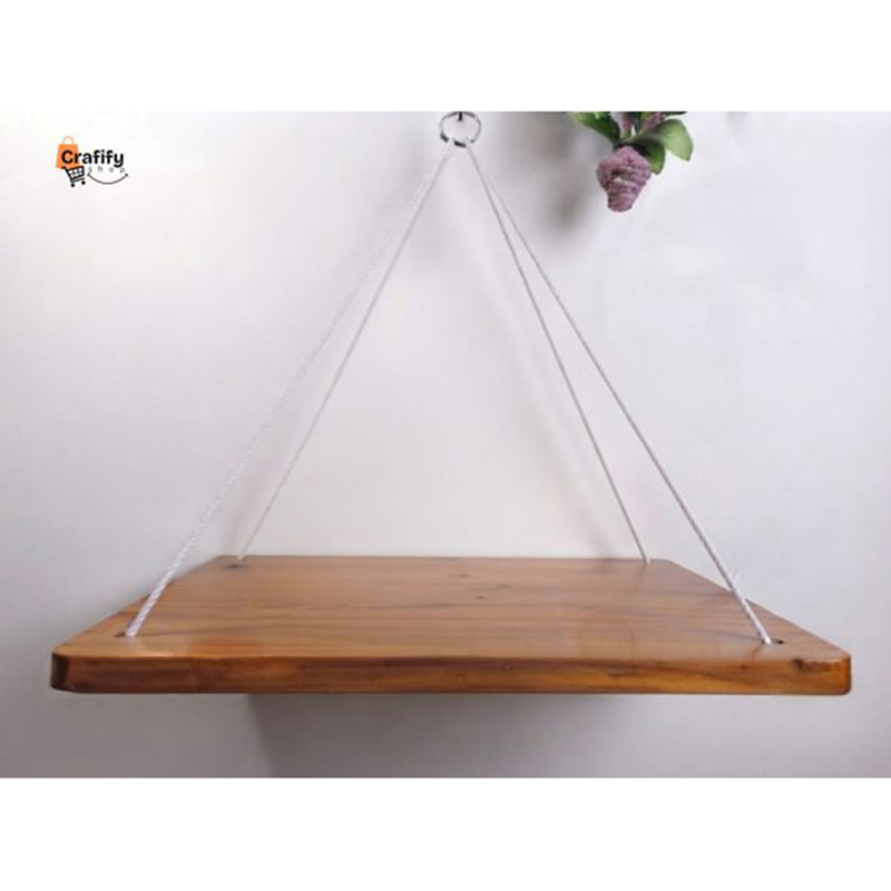 Picture of Premium Wooden Floating Shelf - Material: Mahogany Wood-Length: 18 Inches,Width: 12.5 Inches,Height: 18 Inches