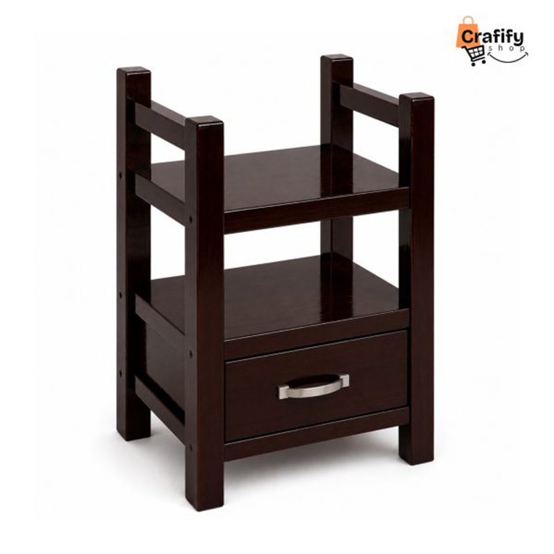 Picture of Elite Bedside Storage Table - Material:Mahogany Wood