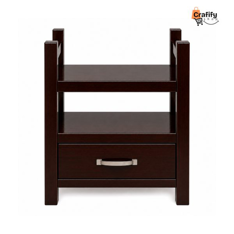 Picture of Elite Bedside Storage Table - Material:Mahogany Wood