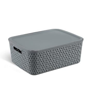 Picture of Caino Rtg Basket With Lid 15L Gray