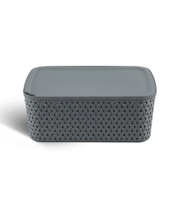Picture of Caino Rtg Basket With Lid 15L Gray