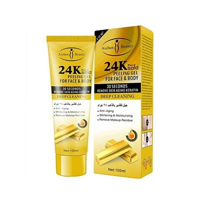 Picture of Aichun Beauty 24K Gold Peeling Gel For Face & Body 100ml 30 Seconds Remove Skin Aging Keratin Deep Cleaning