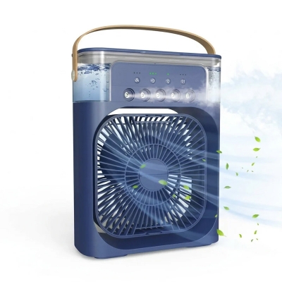 Picture of Air Cooler Fan Humidifier Fan Water Mist Fan With RGB Light- Non Rechargeable 