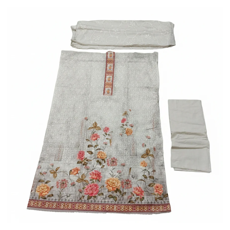 Picture of Elegant Off-White Embroidered Three Piece Suit 001