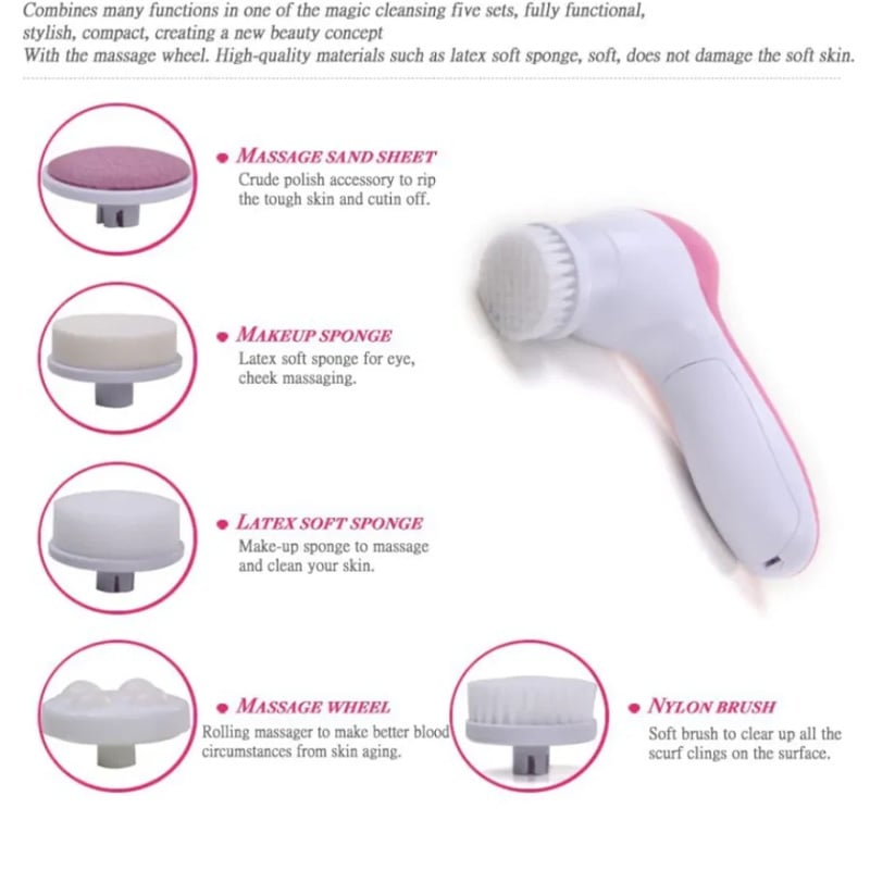 Picture of Beauty Care Massager 5 in 1 Facial Cleansing Brush