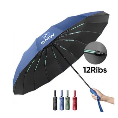 Picture of BMW 12 Ribs Umbrella Auto-Open/Close Wind Resistant-Blue