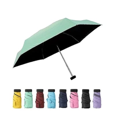 Picture of Fashionable Cute Capsule Umbrella Trendy Compact Portable Design-Deep Green