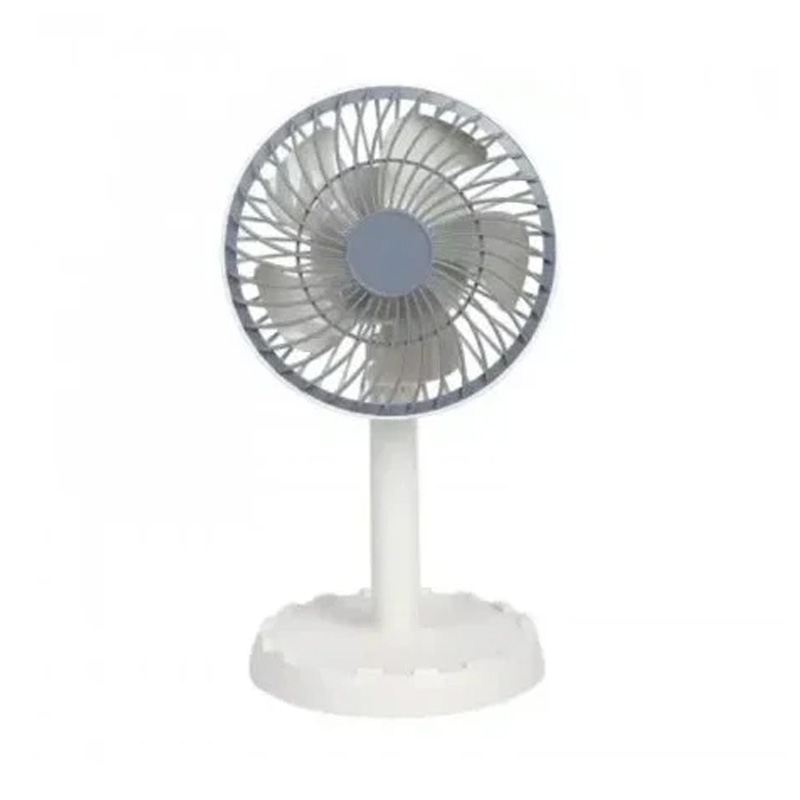 Picture of Joy Super JY-2218 Professional Rechargeable Portable Mini Table Fan Strong Wind Left to Right Oscillating Angle 45 Degrees - AC/DC-Pink