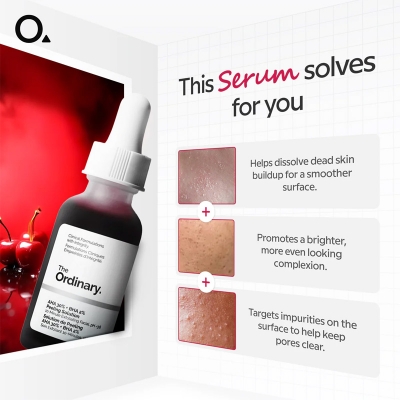 Picture of The Ordinary AHA 30% + BHA 2% Peeling Solution – 30ml Exfoliating and Skin Clarifying Treatment-30 Ml
