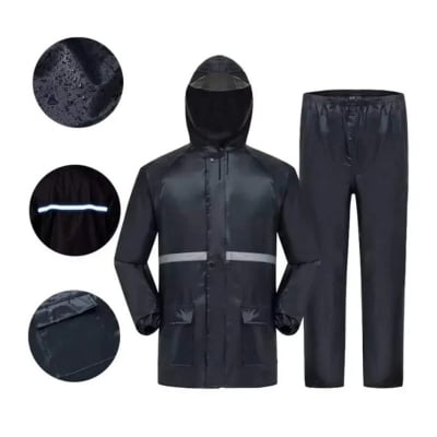 Picture of Raincoat Super Orbit Double Part Rain Coat Heavy Deauty-Navy