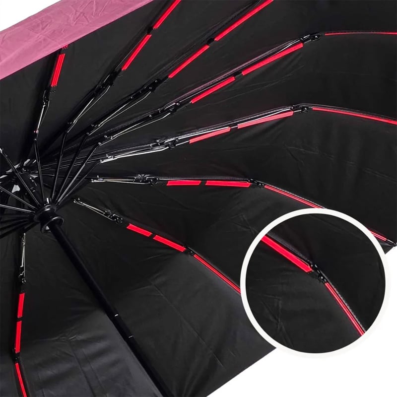Picture of Rahman Windproof 16 Rib Auto Open Close Strong Frame Umbrella (48 Bones)-Deep Green