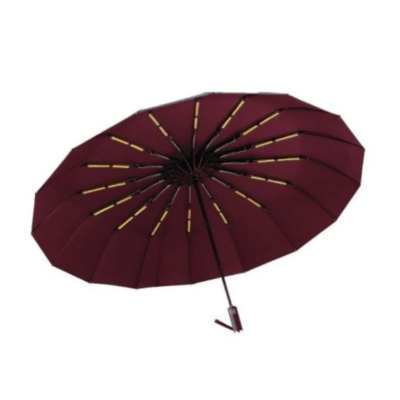 Picture of Rahman Windproof 16 Rib Auto Open Close Strong Frame Umbrella (48 Bones)-Maroon
