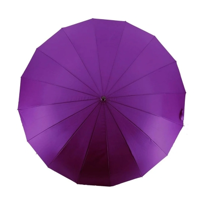 Picture of Rahman Windproof 16 Rib Auto Open Close Strong Frame Umbrella (48 Bones)-Purple