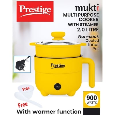 Picture of Prestige Multi Cooker 2L, Free Spoon, Measuring Cup, Compact Multicolor