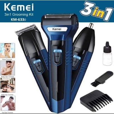 Picture of Kemei KM-6330 3 in 1 Electric Hair Clipper 
