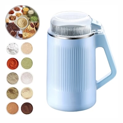 Picture of High Power 1500W Electric Grinder for Kitchen Use Light blue