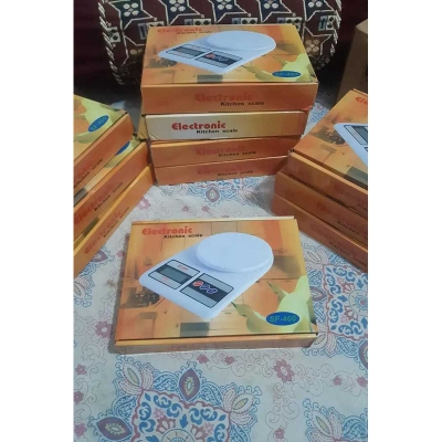 Picture of Electronic Digital Weighing Machine 10KG for Kitchen White