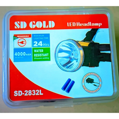 Picture of Portable LED Headlamp Rechargeable with Fast Charging Gold