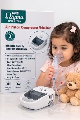 Picture of MMD Cigma Air Piston Compressor Nebulizer Pro – Professional Respiratory Therapy System for Children & Adults | European Technology | 3-Year Warranty