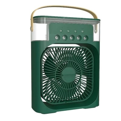 Picture of Mini Rechargeable Air Cooler with LED Timer Modes Blue
