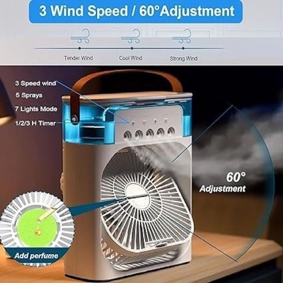 Picture of Modern Rechargeable Air Cooler for Smart Living Blue