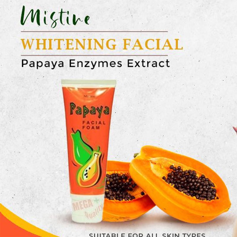 Picture of Mistine Papaya Facial Foam Face Wash 100g-Orange