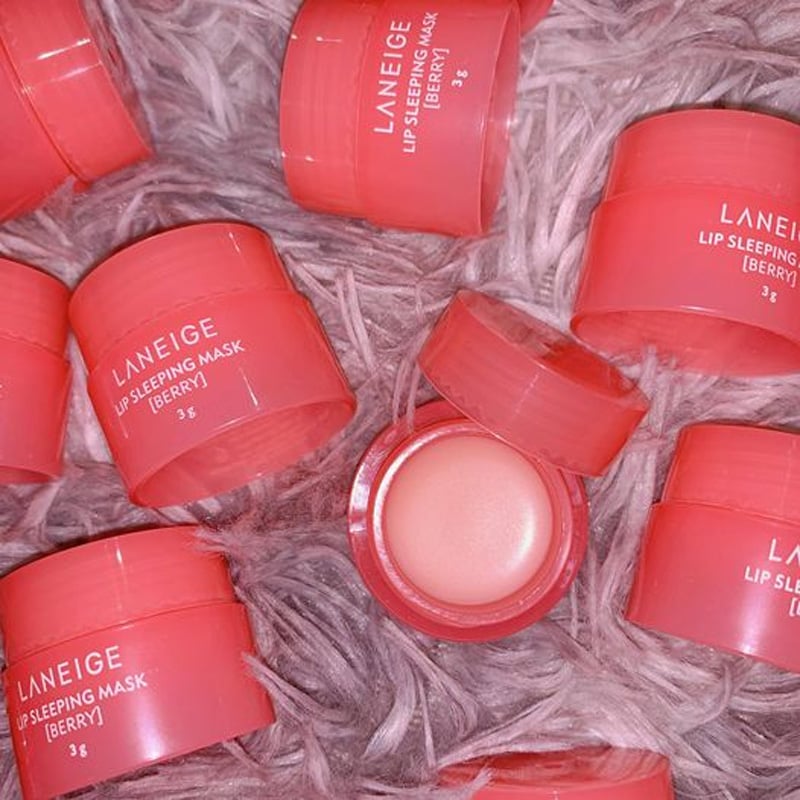 Picture of Laneige Lip Sleeping Mask EX, Moisturizing with Vitamin C, Antioxidant, Lip Balm for Dry lips - Berry, 3g