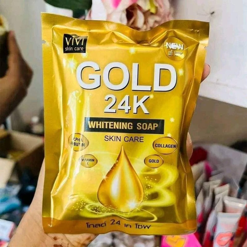 Picture of VIVI 24K Gold Whitening Soap Skin Care Thailand