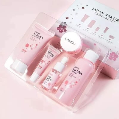 Picture of Skin Care Japan Sakura ||Laikou Skin Care Combo Set  5 pcs..-Pink