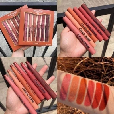 Picture of Heng Fang Refreshing Matte Velvet Lipsticks Set of 6pcs