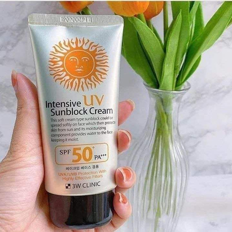 Picture of 3w Clinic Intensive Uv Sun Block Cream SPF 50 PA + + +.......70 ml