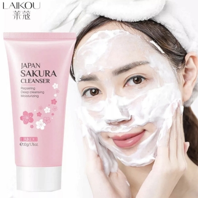 Picture of Laikou Japan Sakura Cleanser 50gm for women-Pink