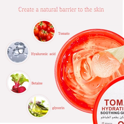 Picture of Facial Moisturizing Soothing gel Tomato Hydrating Mask Cream Anti-aging Sun Repair Skin Care || 300 ml
