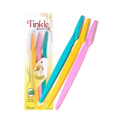 Picture of Tinkle Twinkle Eyebrow Painless Facial Razor 3 pcs set-Multicolor