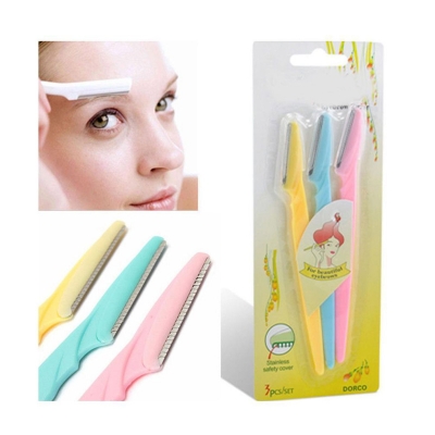 Picture of Tinkle Twinkle Eyebrow Painless Facial Razor 3 pcs set-Multicolor
