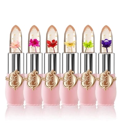 Picture of Emaymei Transparent Jelly Change Lipstick Waterproof Crystal Jelly Lipstick with Flower Inside 1 Pcs